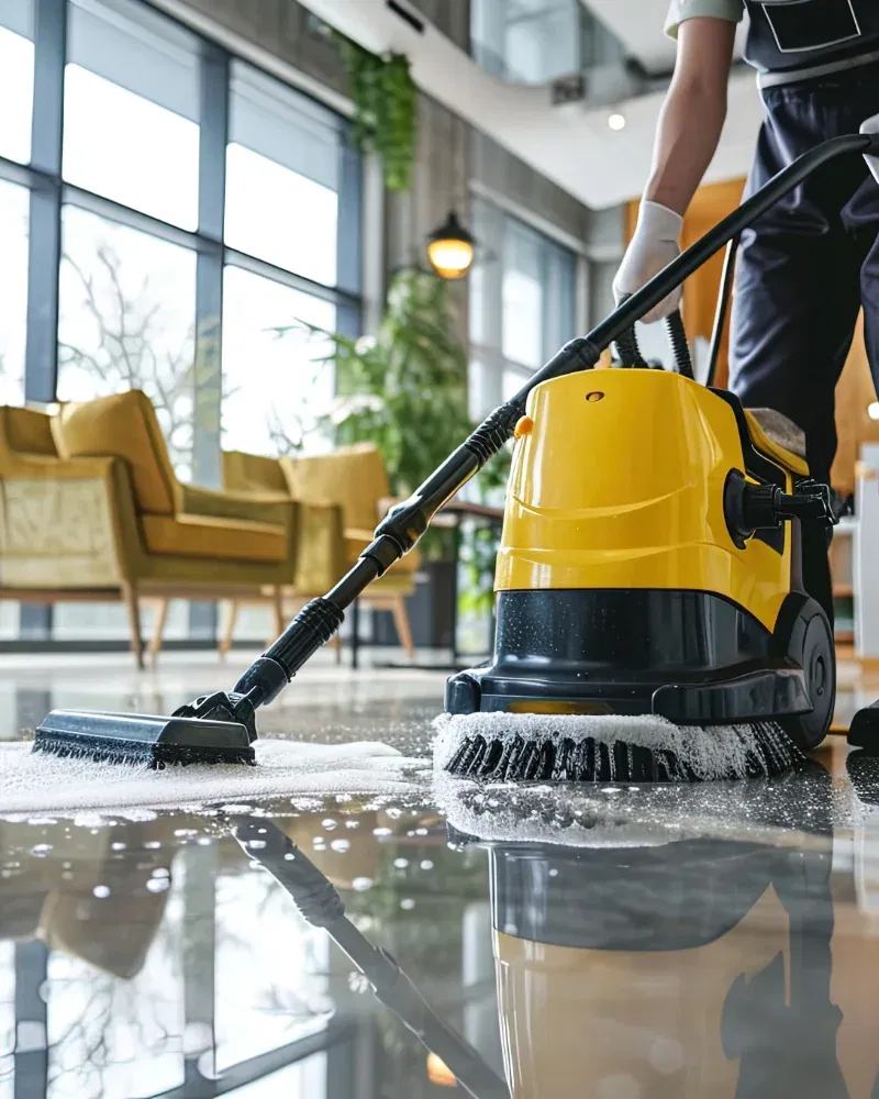 Industrial facility prepared for professional cleaning services