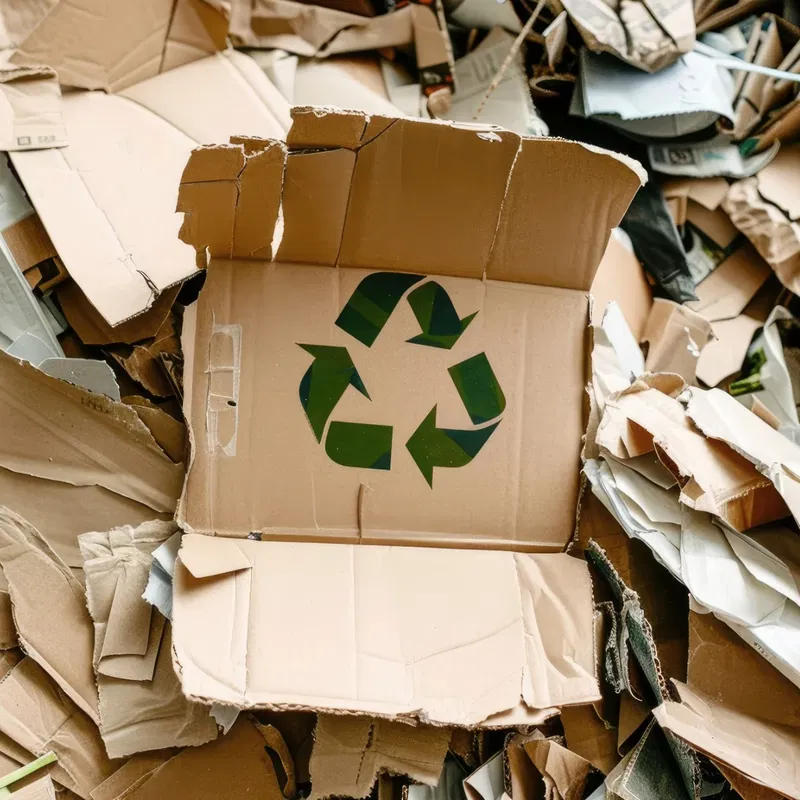 Cardboard recycling and paper waste